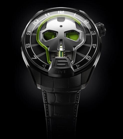 Luxury Replica HYT SKULL GREEN EYE 151-TD-41-GF-AB watch Luxury Replica HYT SKULL GREEN EYE 151-TD-41-GF-AB watch